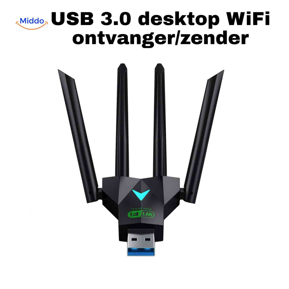 AeroLink WLAN-Adapter für Desktop-Computer – kabelloses WLAN | www.middo.de