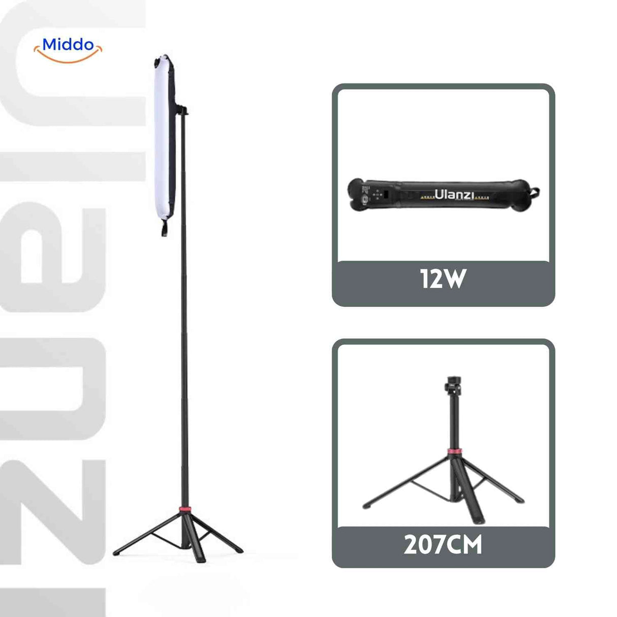Aerolux LED-Bodenlampe 12W 207CM – jetzt bei www.middo.de entdecken!