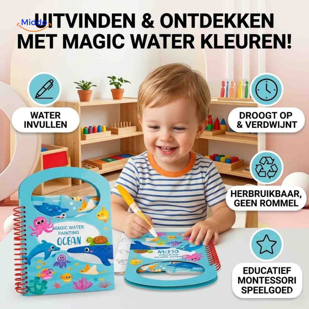 AquaDraw™ Wassermalbuch, Produktansicht 02