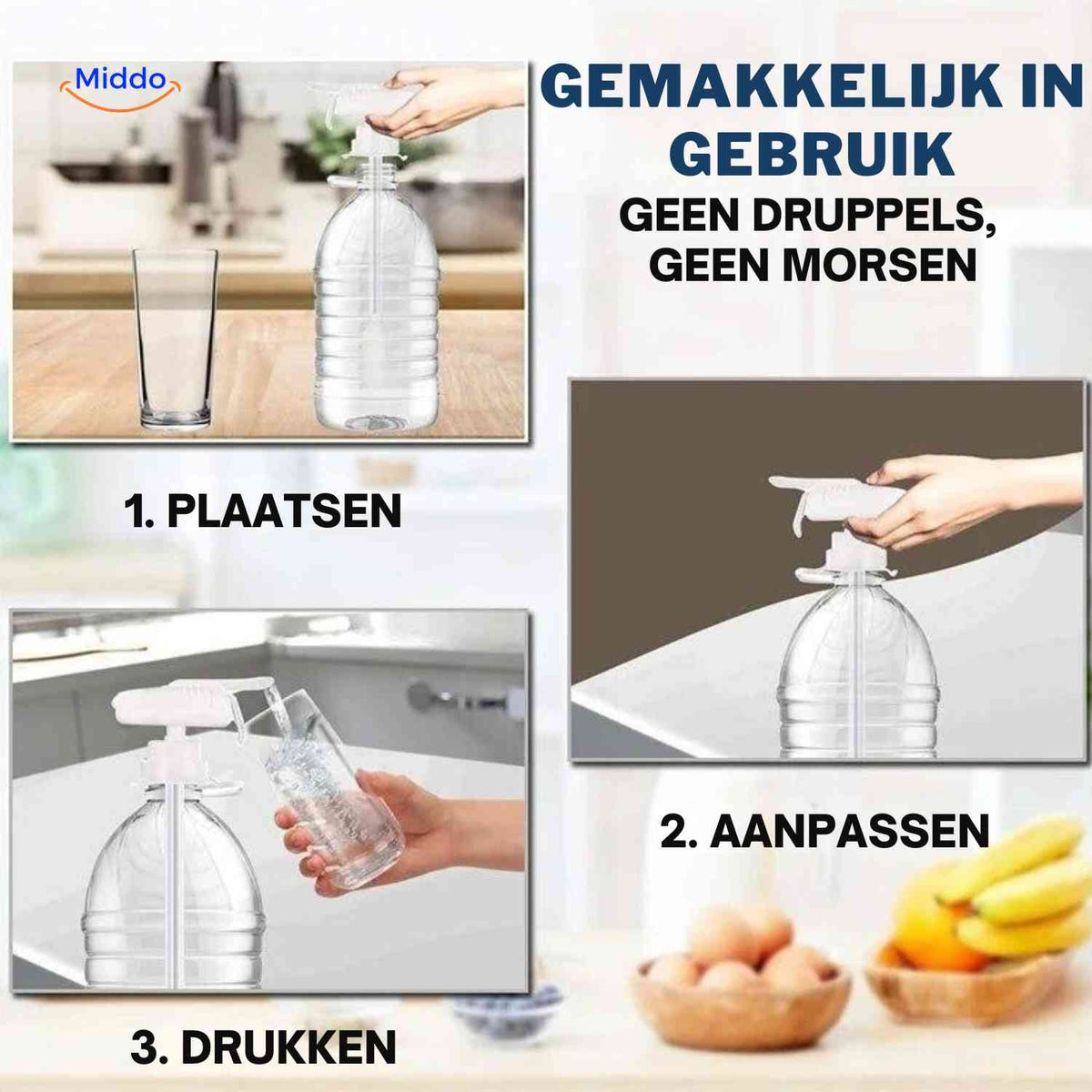 Aquapress Wasserpumpe einfach zu bedienende Ausgießpumpe für Getränke