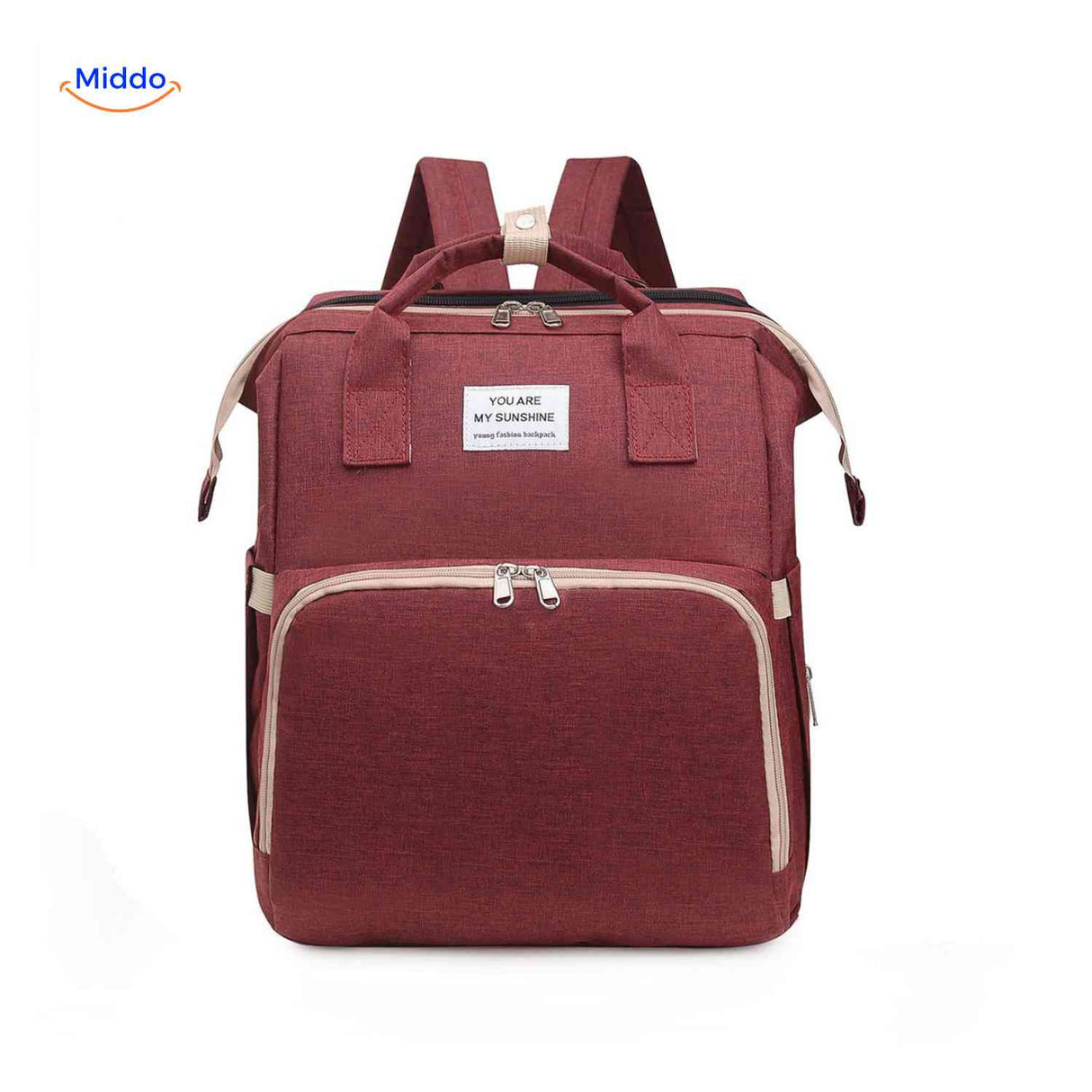 BabyLuxe Rucksack in Rot – Elegante Wickeltaschen mit viel Stauraum | www.middo.de