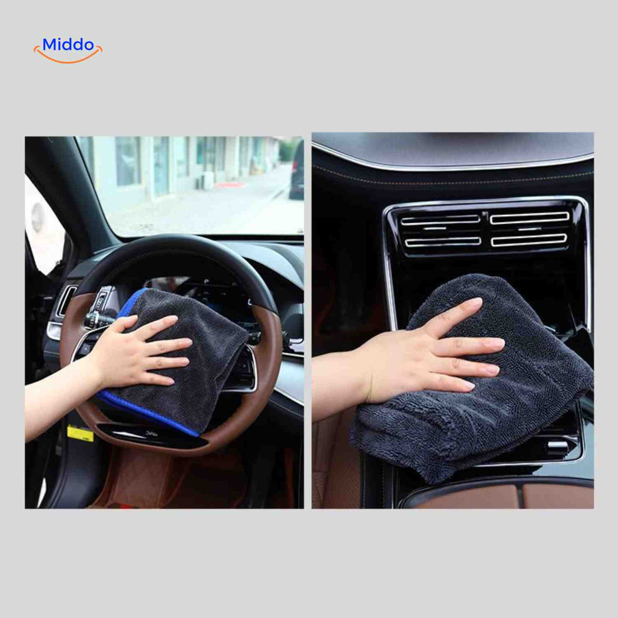 BraidDry Handtuch – schnelltrocknendes Mikrofaser für die Auto-Reinigung | www.middo.de