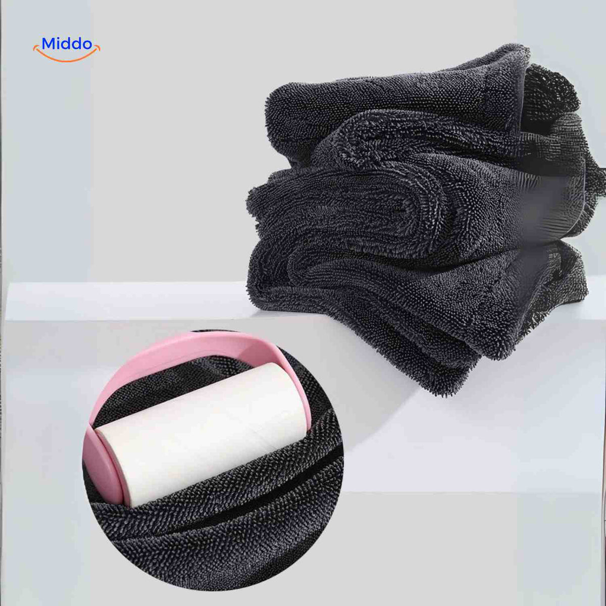BraidDry Handtuch – Waschbares Mikrofaser, weich und langlebig | www.middo.de