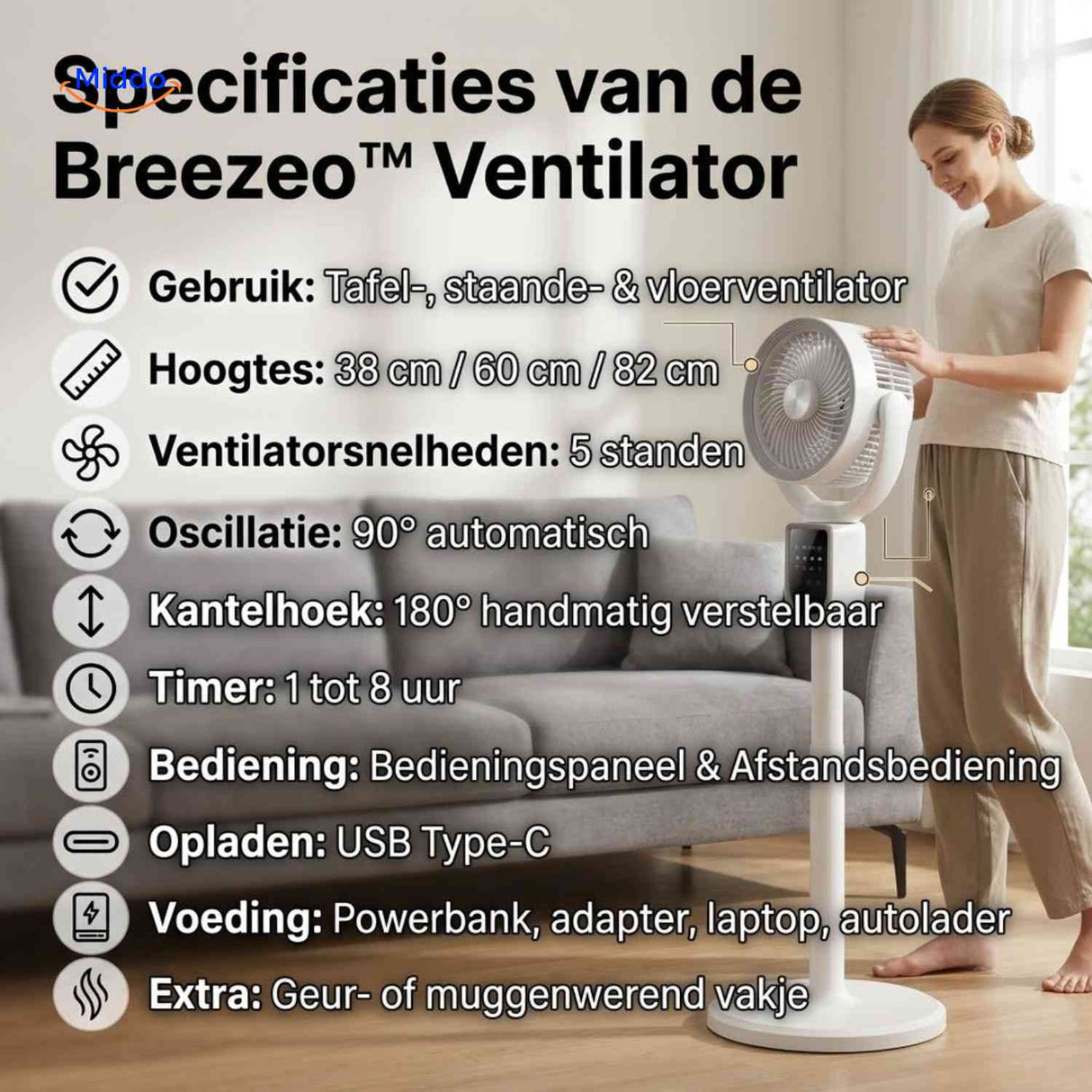 Breezeo™ Ventilator, Produktbild 8