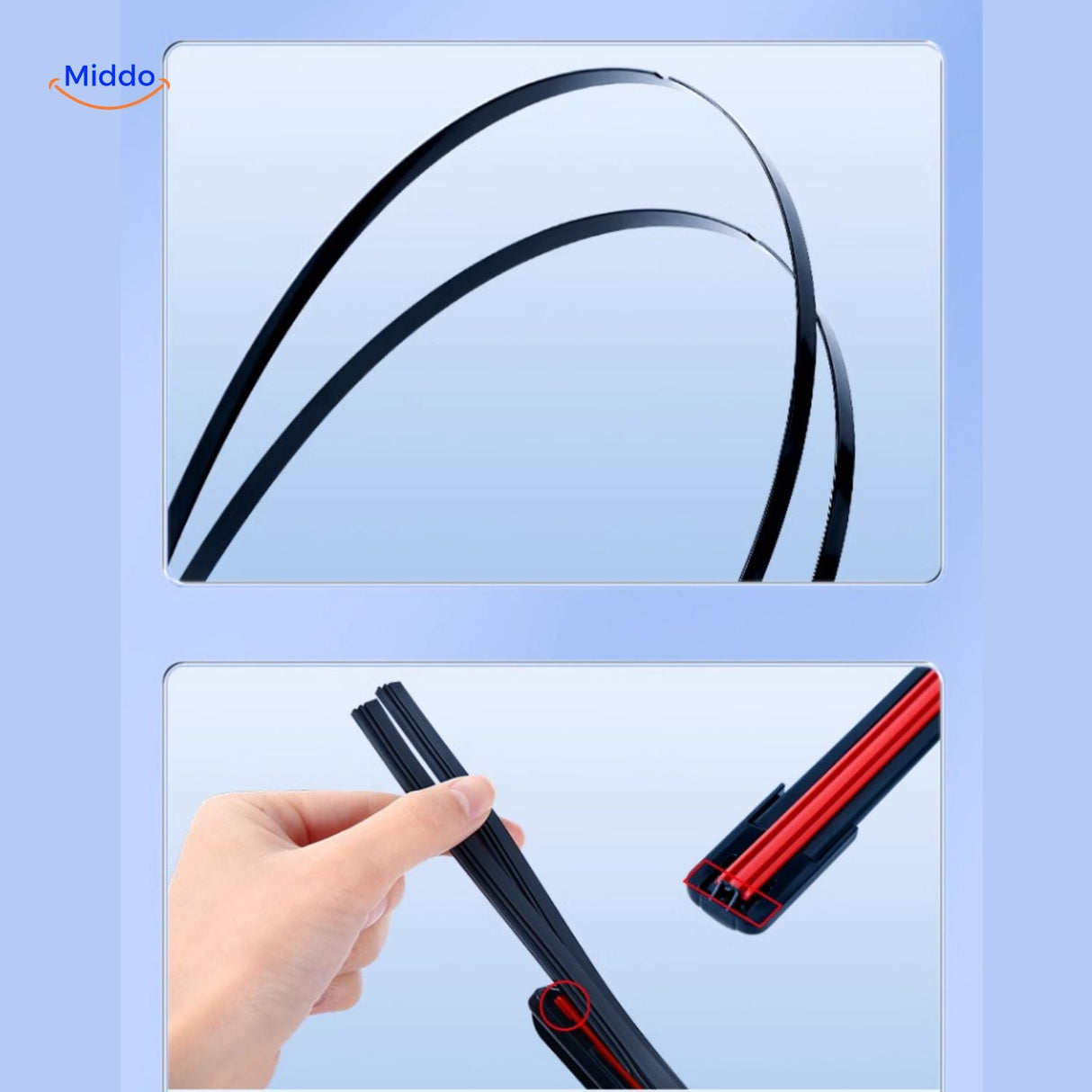 ClearGlide Wischer für effiziente Regenkraft und innovative Leistung www.middo.de