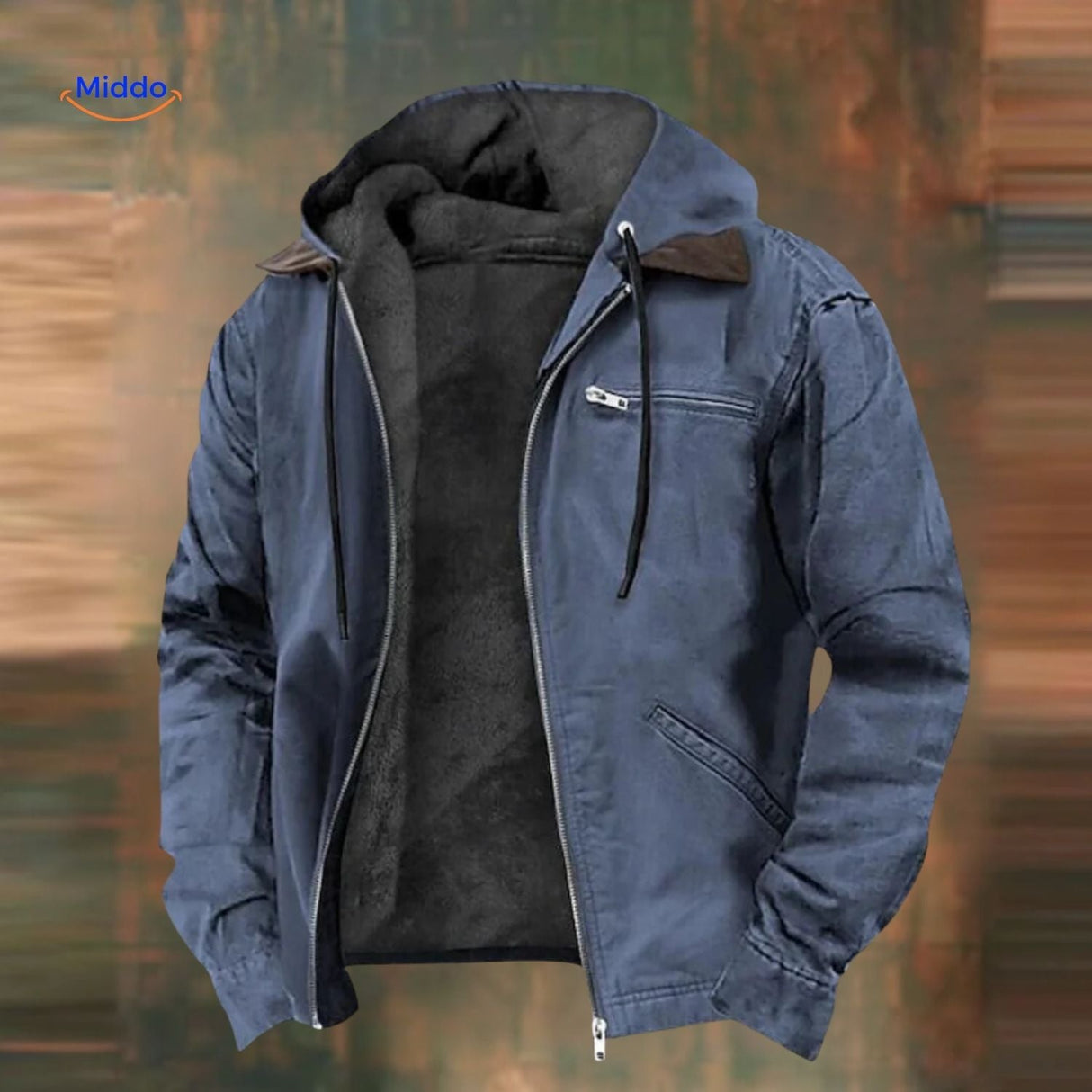 ColorFusion Hoodie grau mit Kapuzenfutter