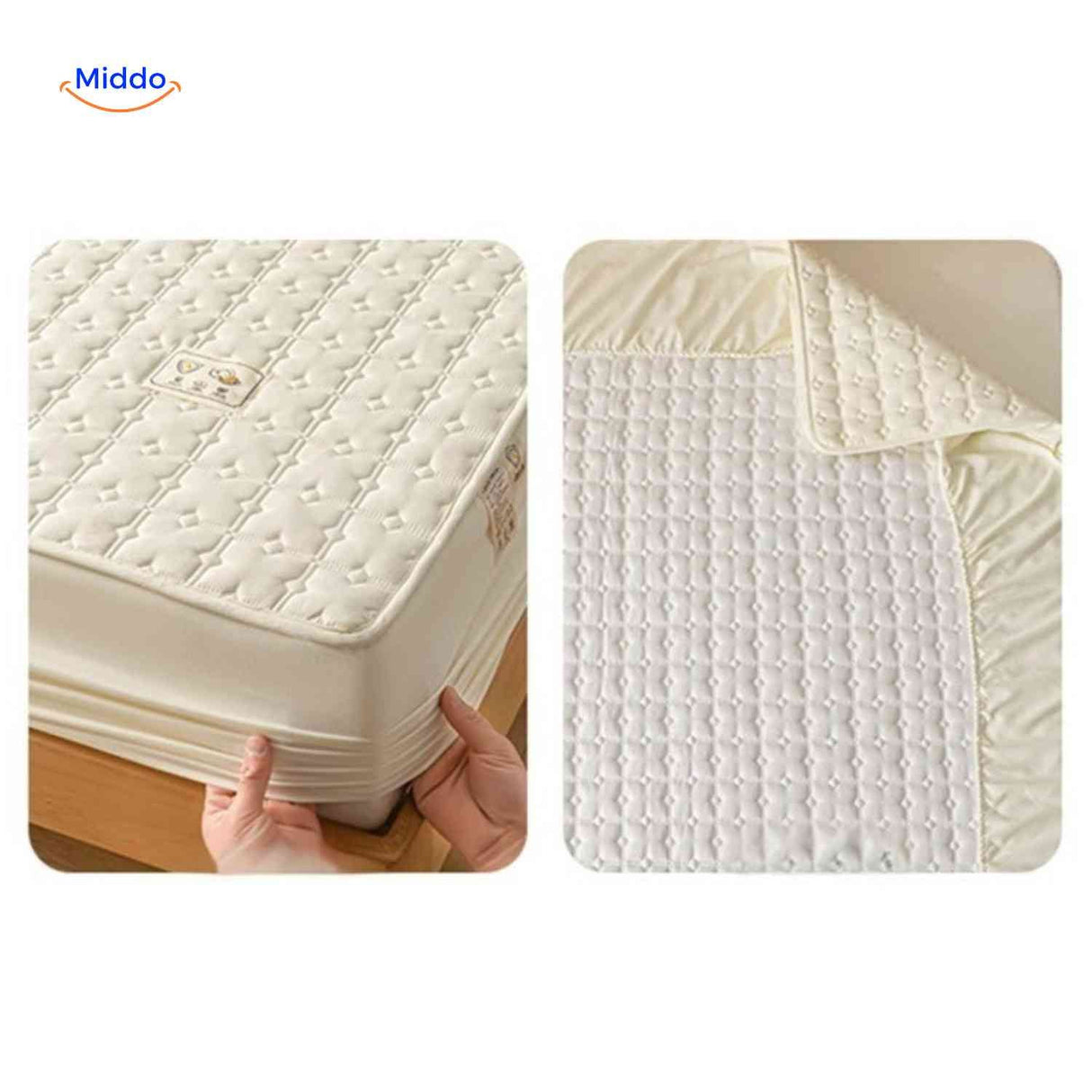 Comfortora Matratzenbezug mit gepolsterter Oberseite und elastischen Ecken – www.middo.de