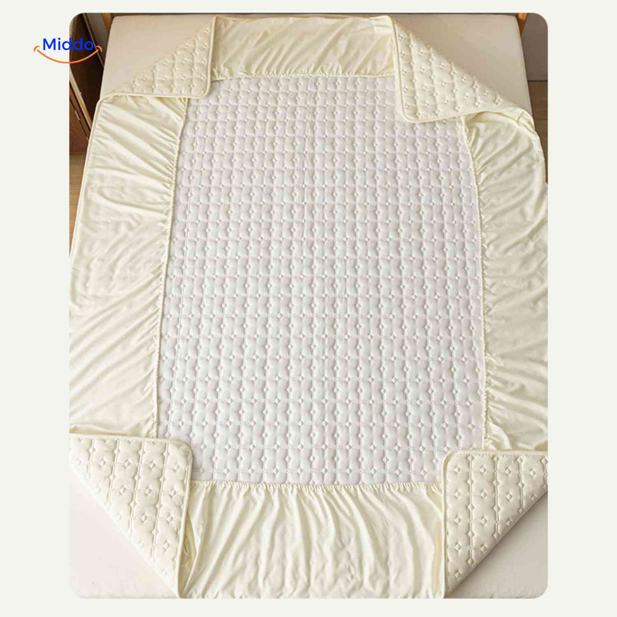 Comfortora Bettbezug mit vollständiger Eckabdeckung und elastischen Ecken – jetzt auf www.middo.de erhältlich!