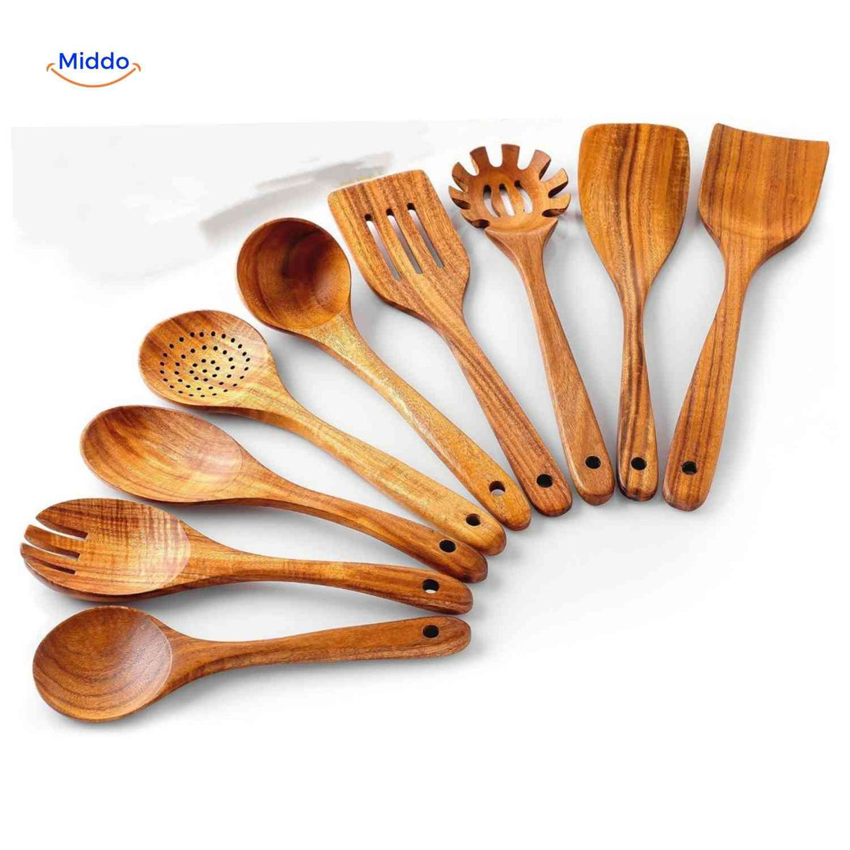 Cookora Holzspatel Set – Nachhaltige, natürliche Küchenhelfer von www.middo.de