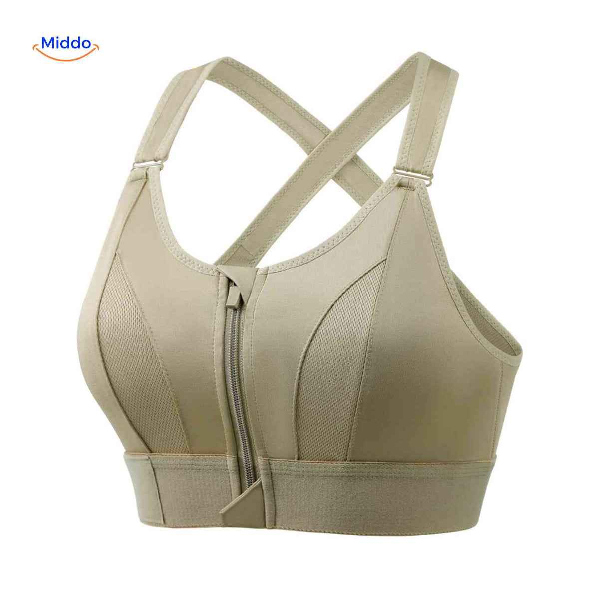 Fitura Sport-BH mit komfortablem Reißverschluss für Damen - www.middo.de
