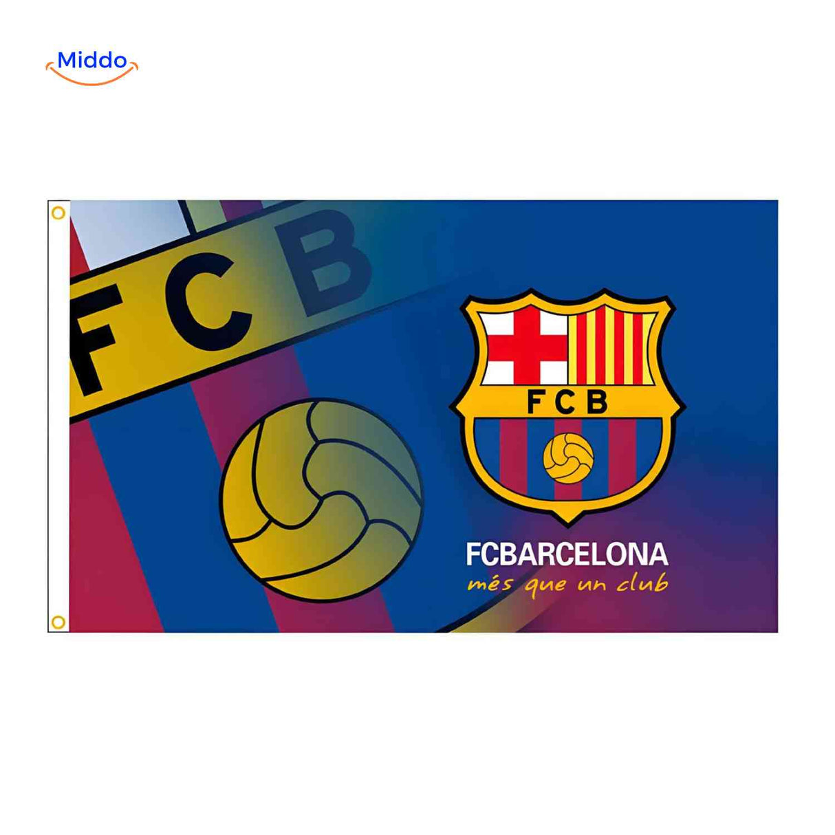 Flagora Flaggen fc barcelona KlubLogo Flagge www.middo.de