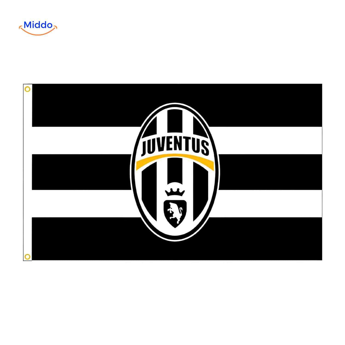 Flagora Flaggen juventus schwarz weiß Streifen Flagge www.middo.de