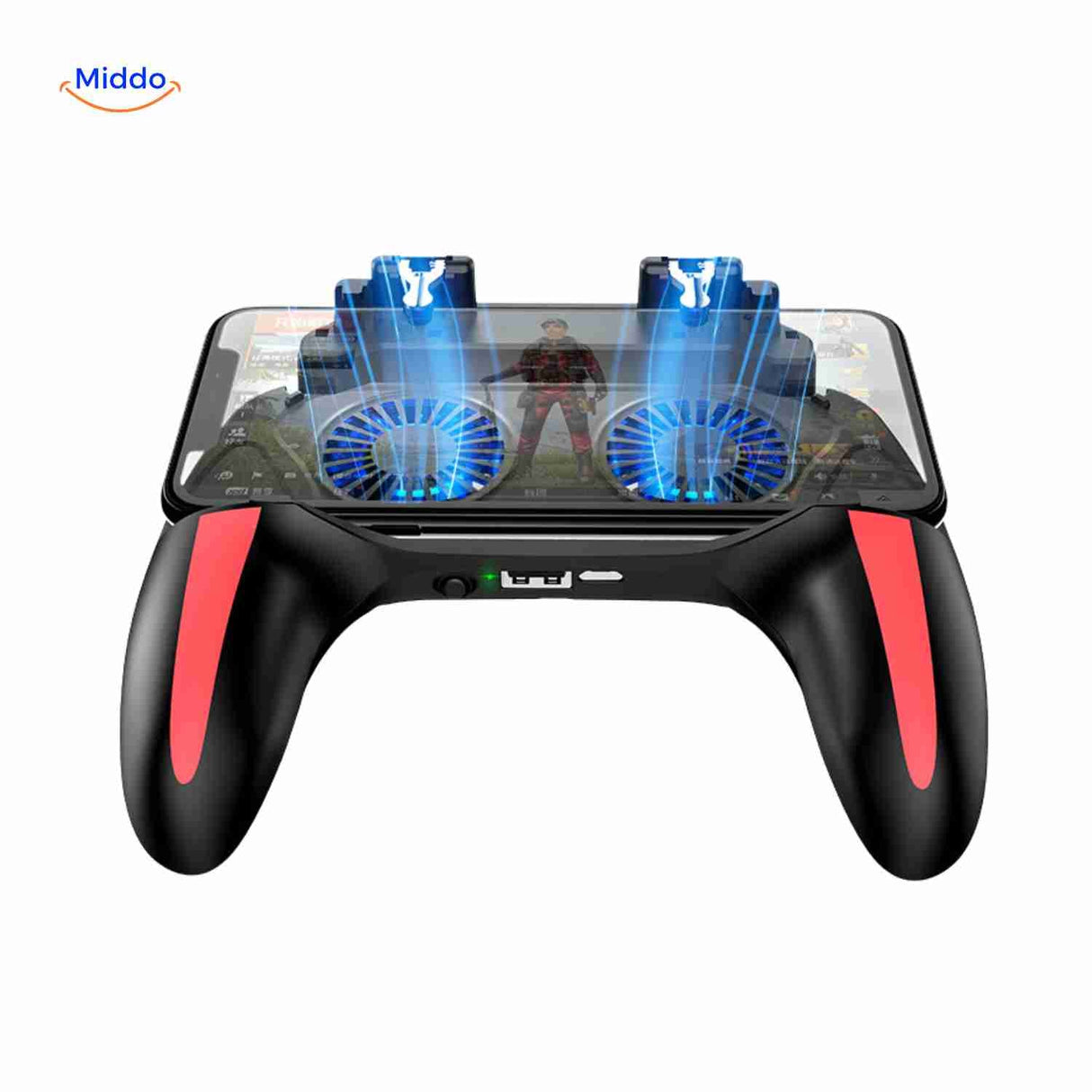 GameFlex Controller für Smartphones mit Trigger und Kühlventilation | www.middo.de