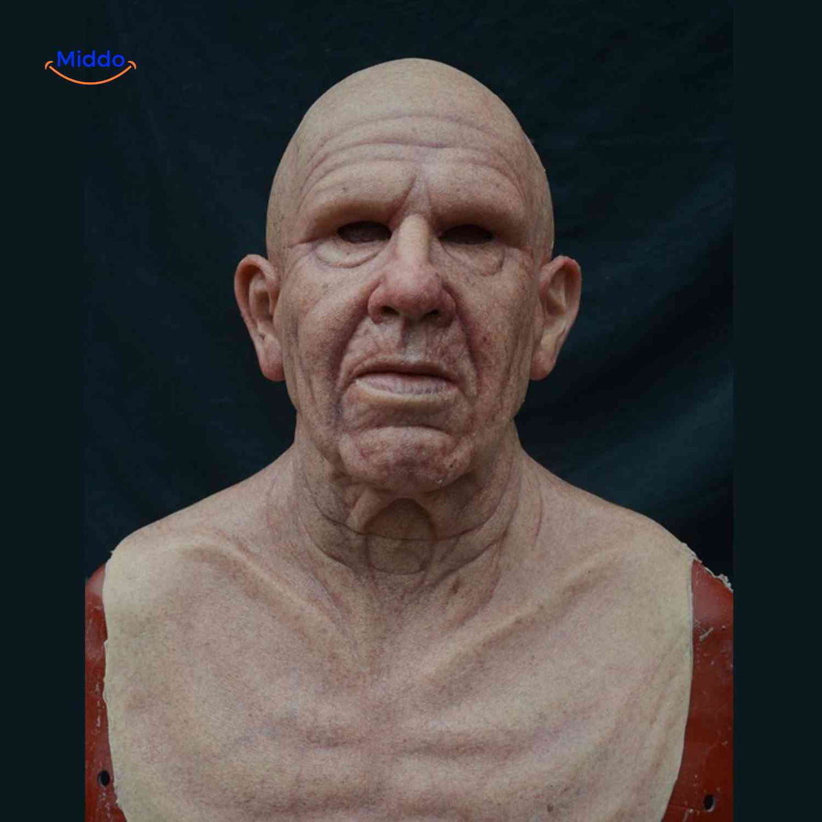 Gerontix Maske Latex alter Mann mit faltigem Gesicht - www.middo.de