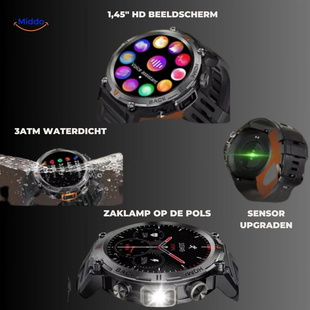 GlowTrack Uhr HD Bildschirm Uhr