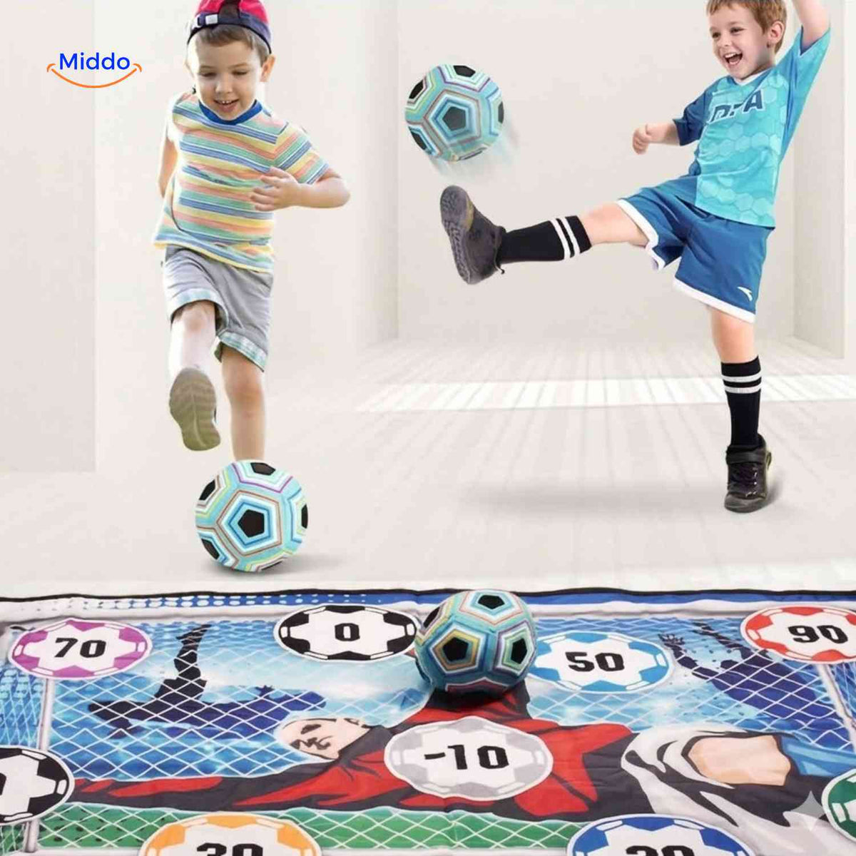 GoalPlay - Kinderübungsspiel für das Schießen drinnen – www.middo.de