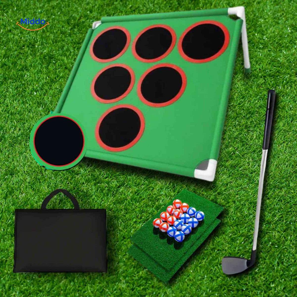 Golforia Spielmatte Golfzielscheibe Rasenfeld Set - www.middo.de