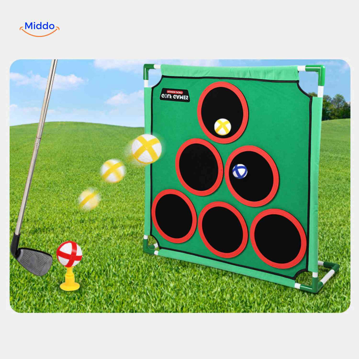 Golforia Spielmatte mit losen Zielkreisen – Golfspiel Entdecken Sie die Golforia Spielmatte mit flexiblen Zielkreisen für ein verbessertes Golftraining. Ideal für Golfer jeden Könnens, um Ihre Präzision und Technik zu perfektionieren. Bestellen Sie jetzt und bringen Sie Ihr Spiel auf das nächste Level!