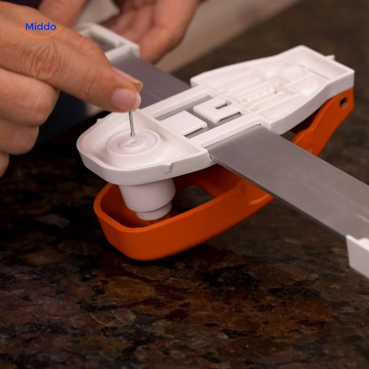 HangingHero Wasserwaagen-Lineal Nagelpositionierer mit integrierter Wasserwaage
