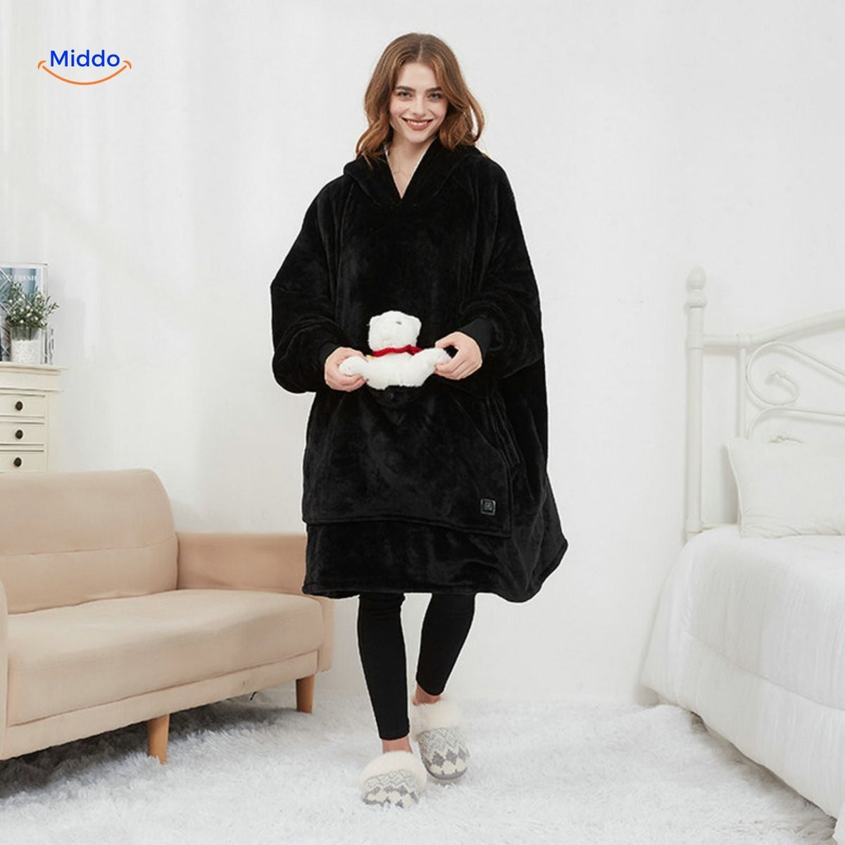 HeatCozy Premium beheizter Pullover mit 3 Zonen Middo