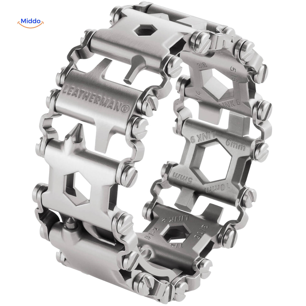 Leathermand Logo Silber Armband