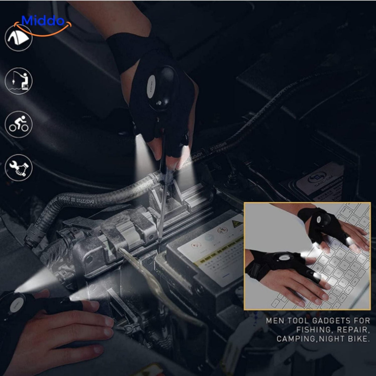 LightGrip Handschuhe für Reparaturen und Camping