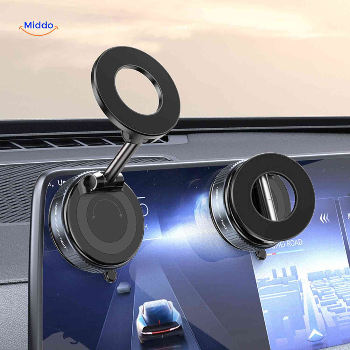 MagnaFold Halterung Armaturenbrett Handyhalterung 360 Grad drehbar MagSafe