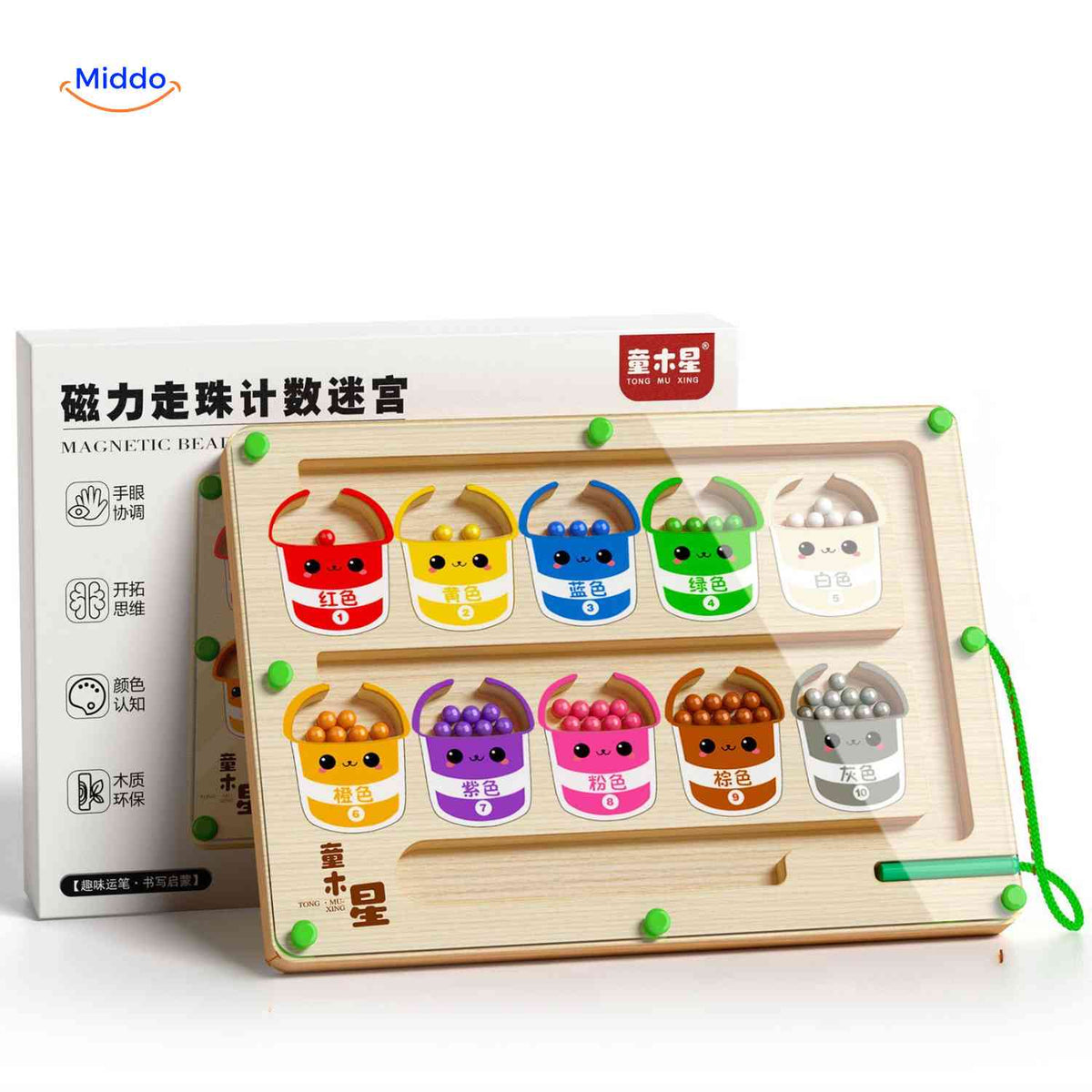 **MagnoMaze - Magnetisches Kugel-Maze für Kinder** Entdecken Sie das MagnoMaze, ein faszinierendes magnetisches Kugel-Labyrinth, das nicht nur Spaß macht, sondern auch die Farbenlehre für Kinder fördert. Ideal für kleine Entdecker, die ihre motorischen Fähigkeiten und ihr räumliches Denken spielerisch erweitern möchten. **Jetzt bestellen und die Lernreise beginnen!**