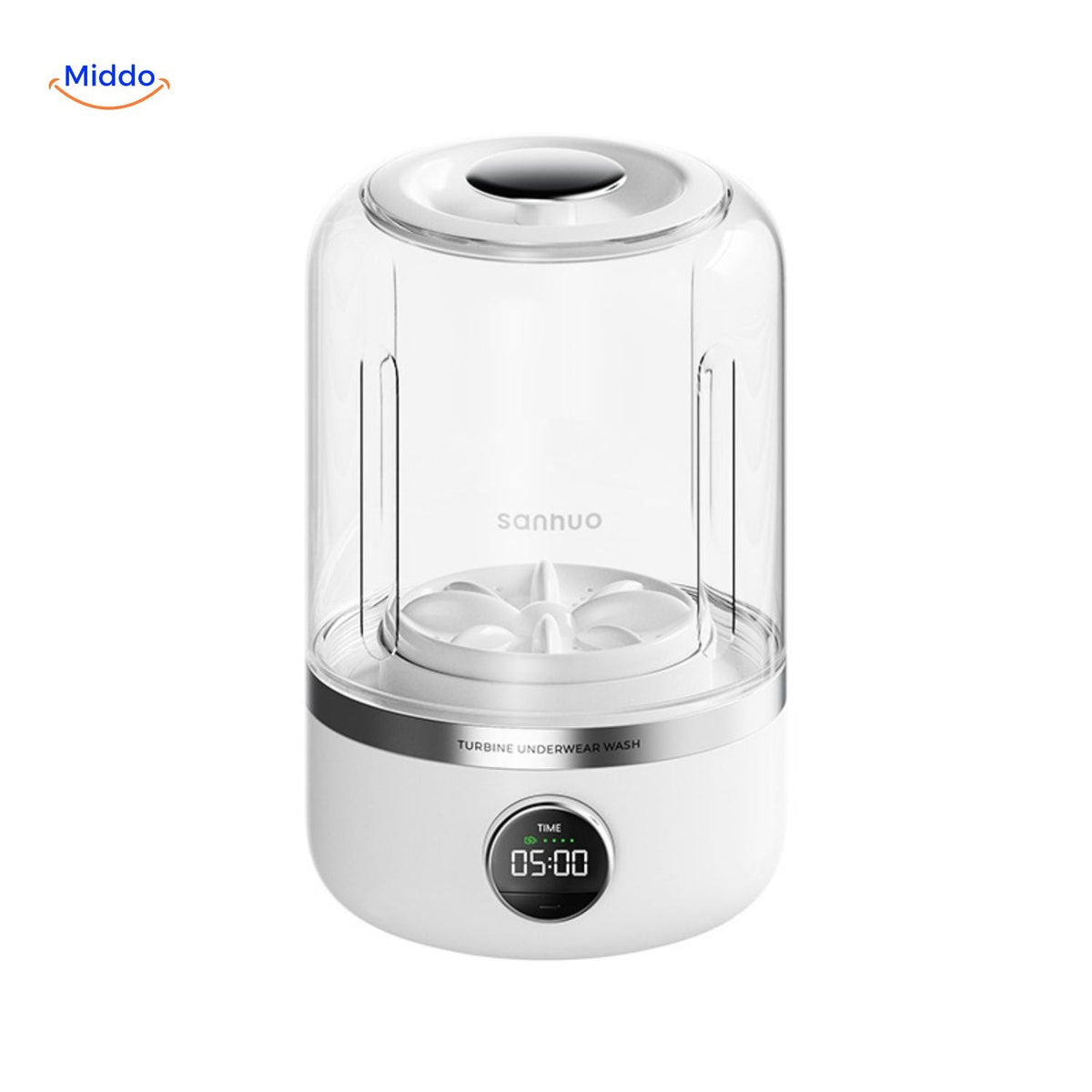 MiniWash Pro Turbine Unterwäsche Waschmaschine mit modernem Design