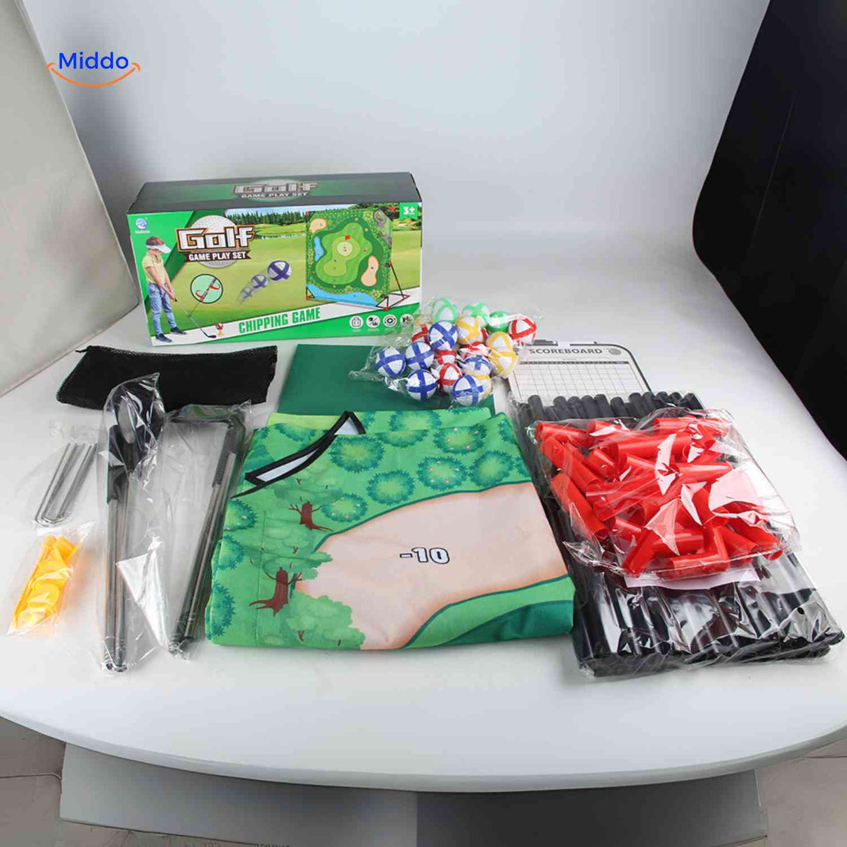 PlaySquare Golfset – komplettes Set mit Schläger, Bällen und Rahmen Entdecken Sie das umfassende PlaySquare Golfset! Ideal für Golfeinsteiger und passionierte Spieler. Bestellen Sie noch heute und verbessern Sie Ihr Spiel!
