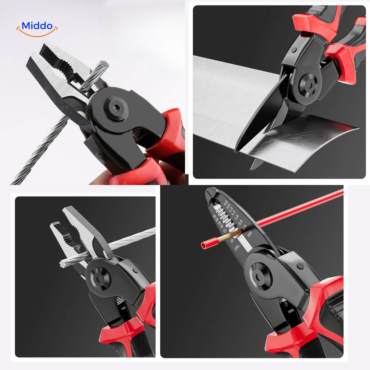ProTool 6 in 1 Drahtschneider für verschiedene Materialien www.middo.de