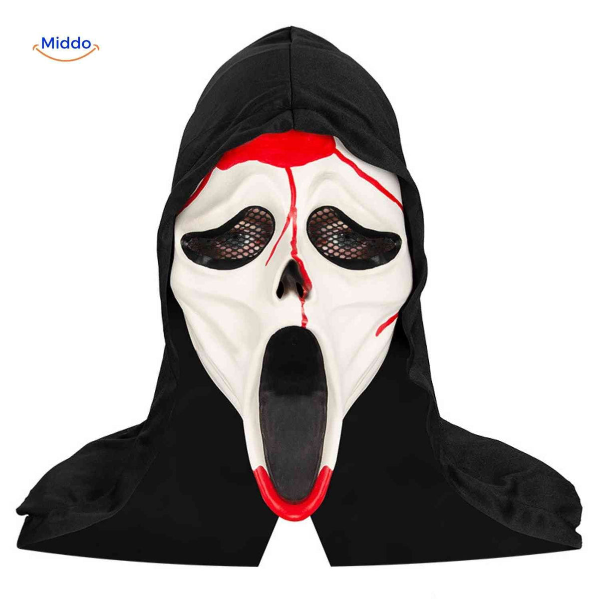 Skullveil Maske – die gruselige Halloween-Schrei-Maske Besuchen Sie jetzt www.middo.de und verwandeln Sie Ihr Halloween mit unserer furchterregenden Skullveil Maske!