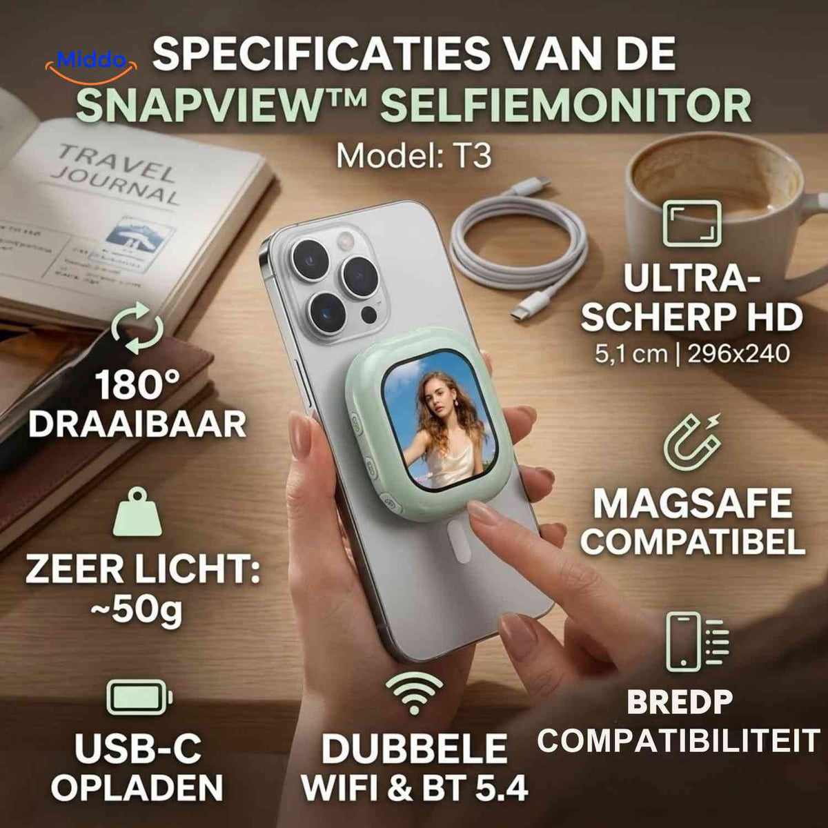 SnapView™ Selfie-Monitor, Produktansicht 07