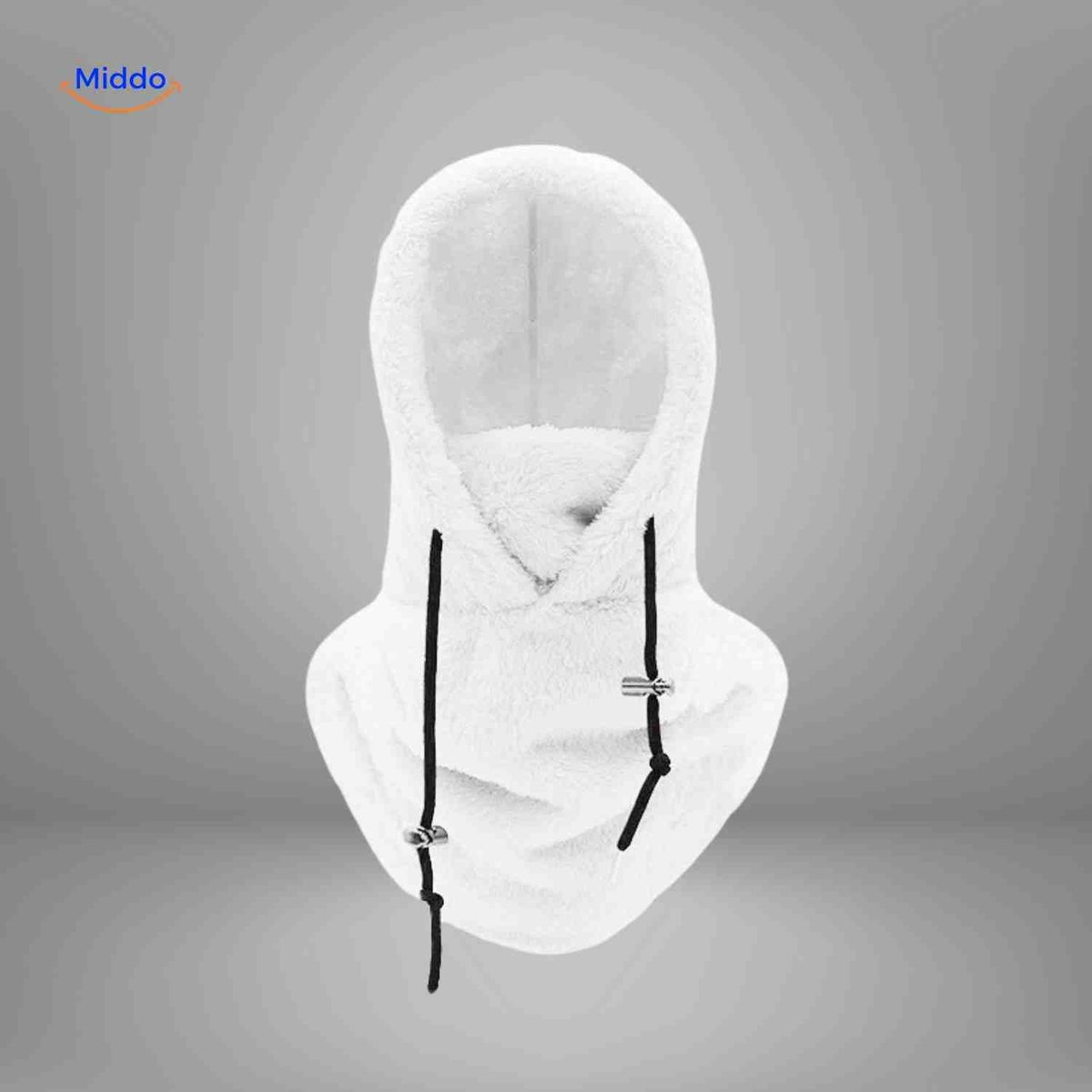 SnowShield Wintermütze mit Fleece-Kapuze - Warmer Schal für perfekten Schutz. Besuchen Sie uns auf www.middo.de!