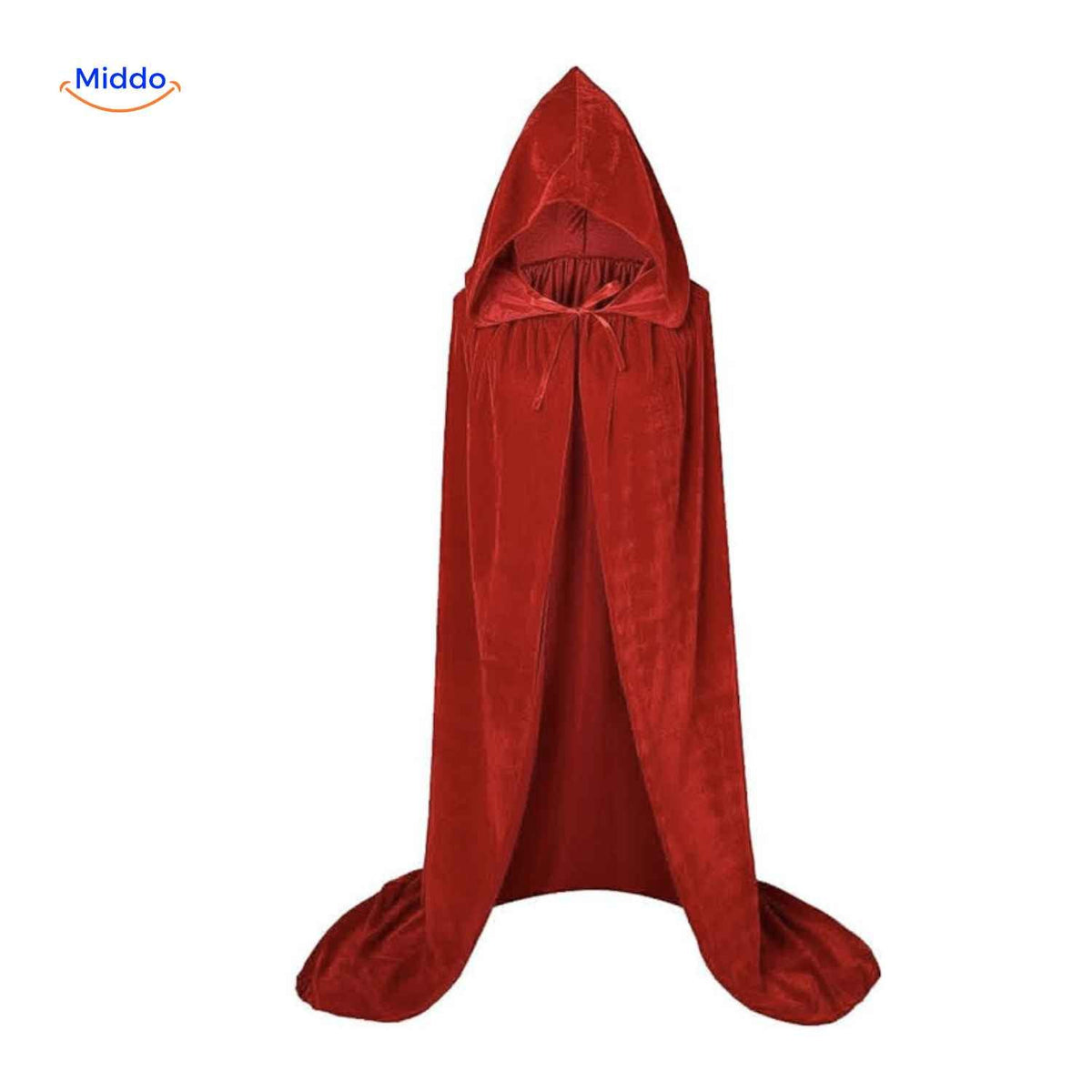 Spookora Cape - Langer, roter Mantel aus Samt mit Kapuze Entdecken Sie unseren eleganten Spookora Cape, einen langen, roten Samtmantel mit Kapuze. Perfekt für Ihr Kostüm oder den nächsten Einsatz auf einer Party! Besuchen Sie uns auf und überzeugen Sie sich selbst
