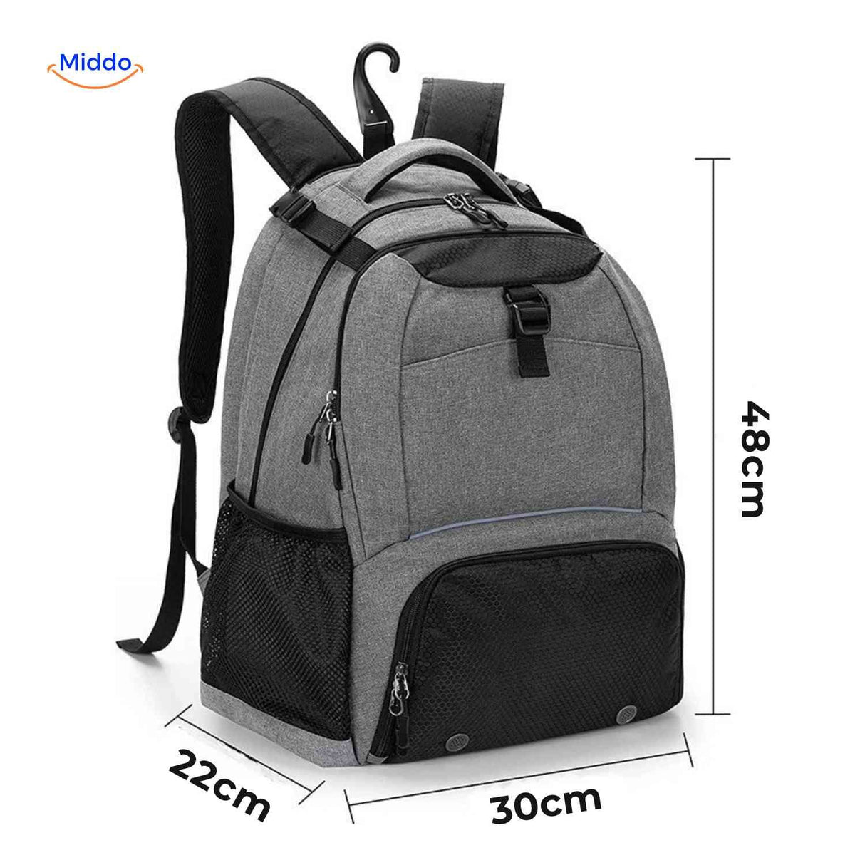 Sportivo Rucksack Sportrucksack mit mehreren Fächern