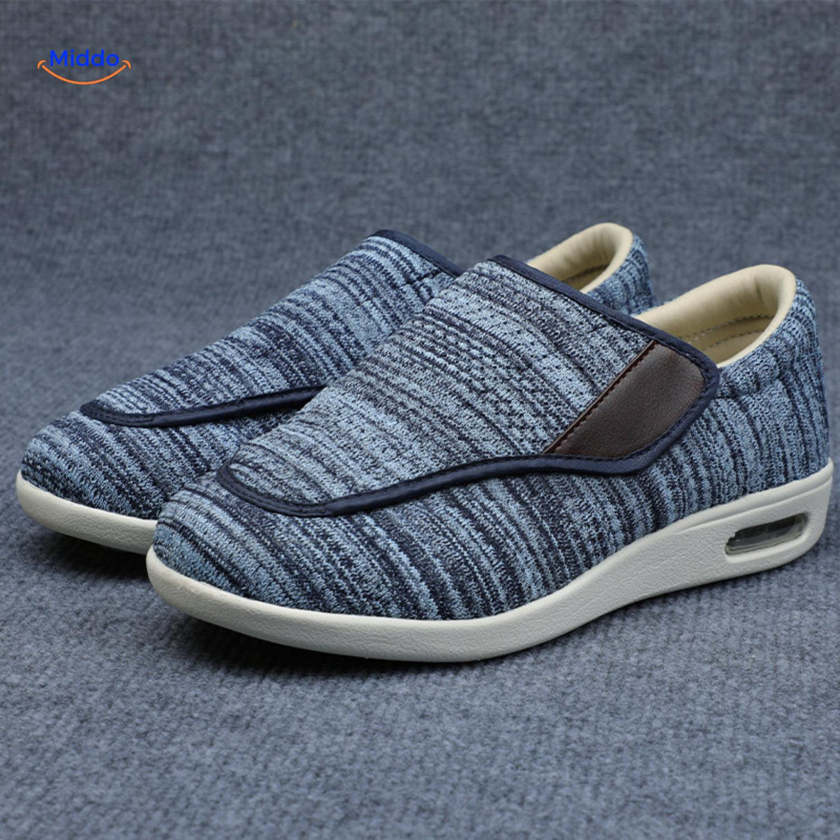 Trendstep Schuhe blau mit braunen Akzenten