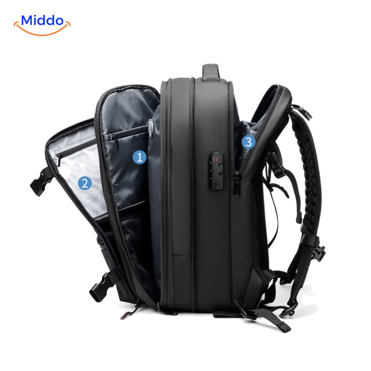 VacuPro Pack multifunktionaler Reiserrucksack mit Organisationsfächern