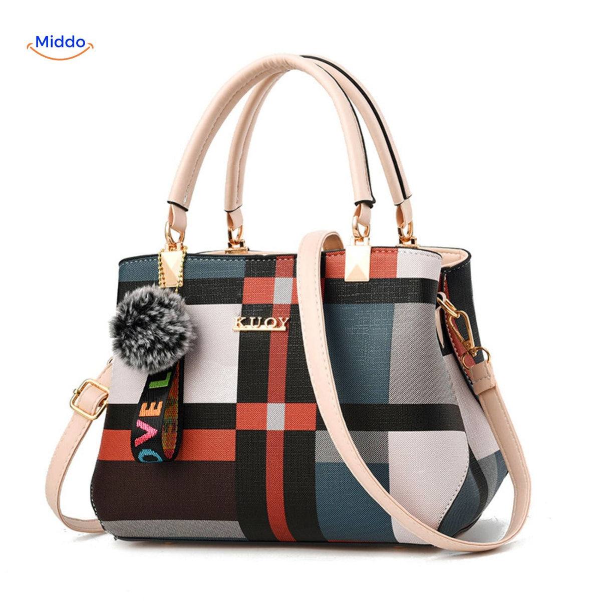 VivaLuxe Tote stilvolle Tasche mit mehrfarbigem Design www.middo.de