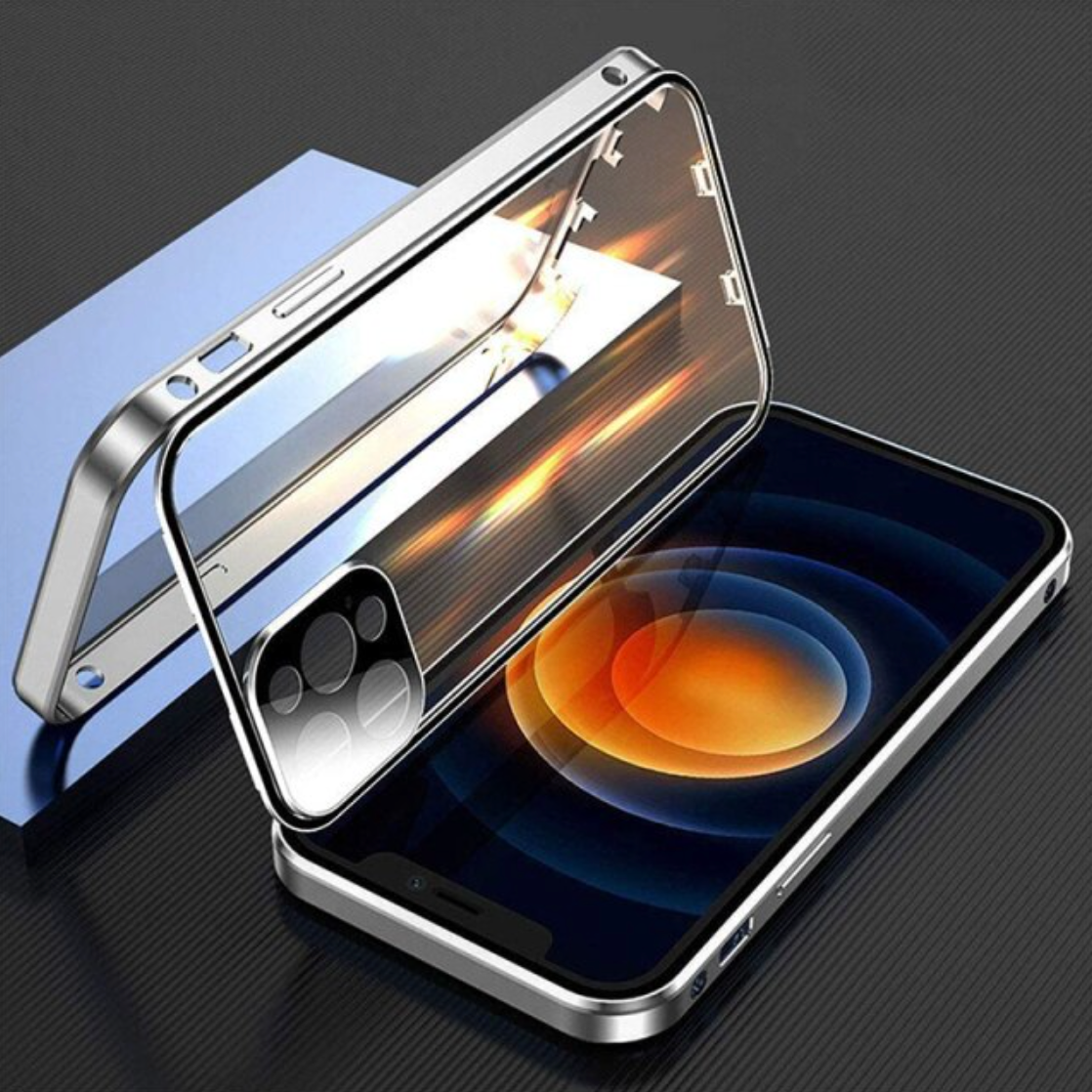 WonderCase kabelloses Laden für iPhone in Silberfarbe