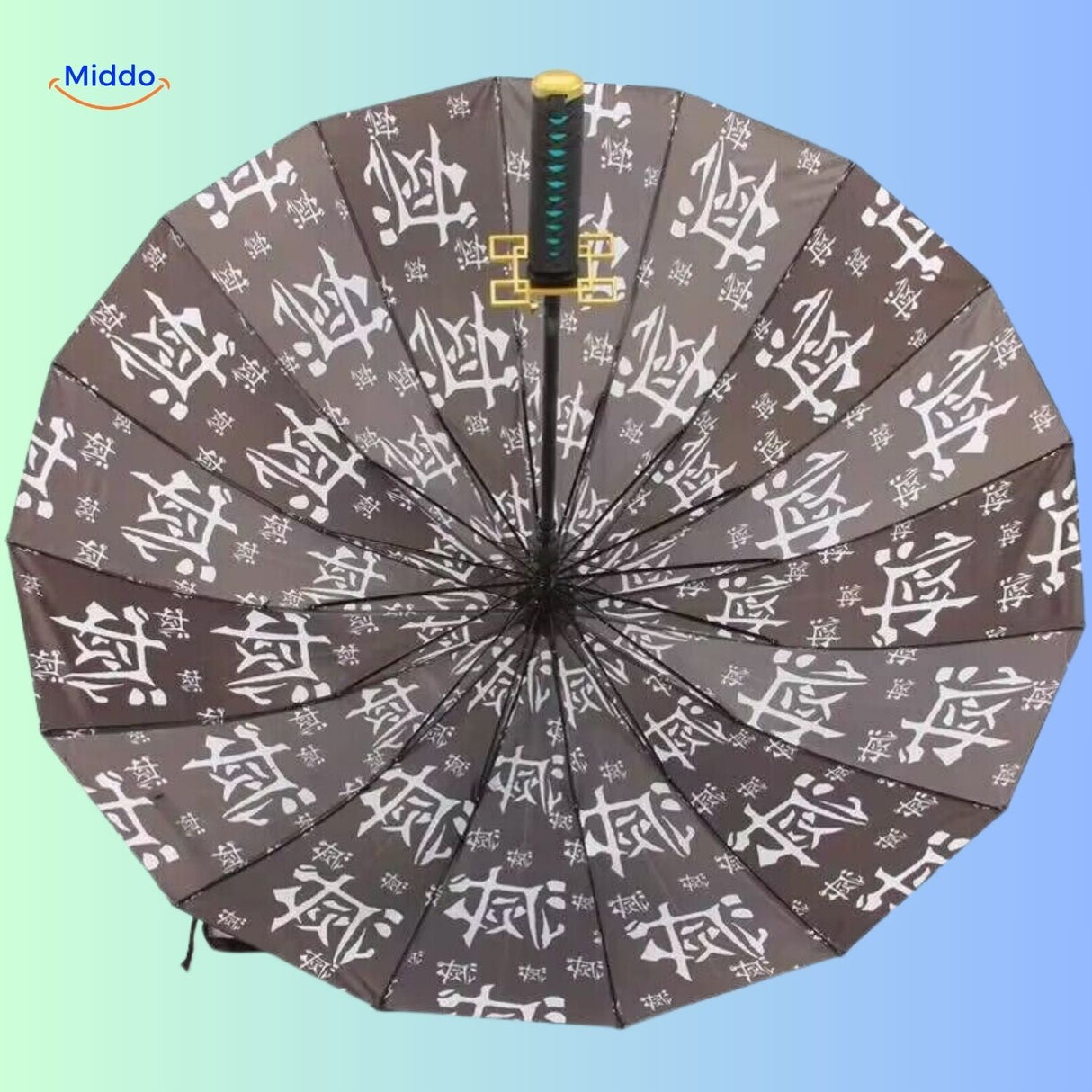 ZenBrella Anime-Regenschirm vier Regenschirme mit verschiedenen Mustern und Farben Muichiro