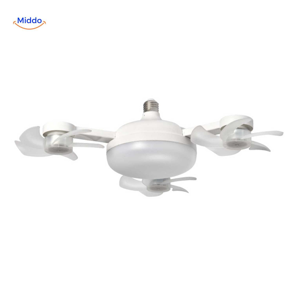 Aeroglow Ventilatorlampe Vierblatt Deckenventilator mit E27 Fassung