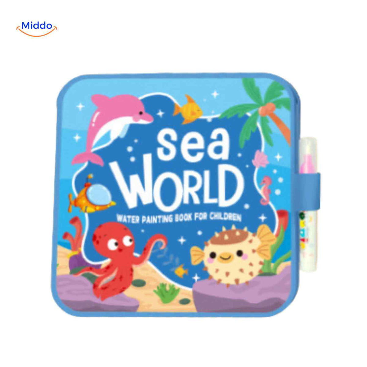 aquaDoodle Buch tägliches Leben Malbuch Wasserfarbe Kinder Obst Küche Spielzeug