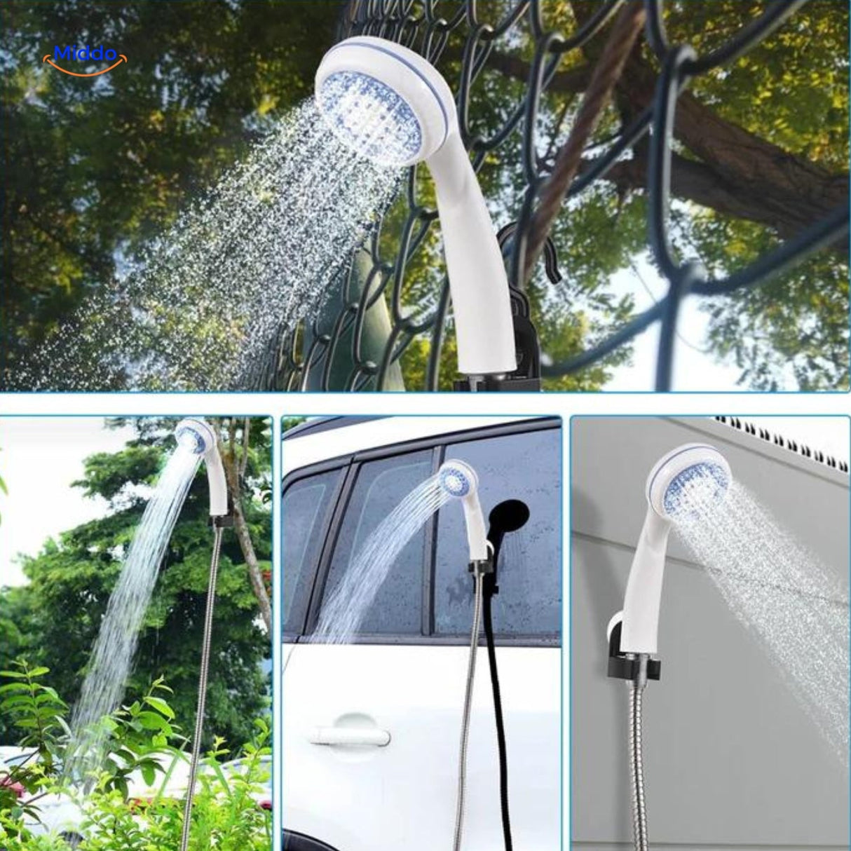 Aquacharge™ Leistungsstarker und Einstellbarer Wasserstrahl