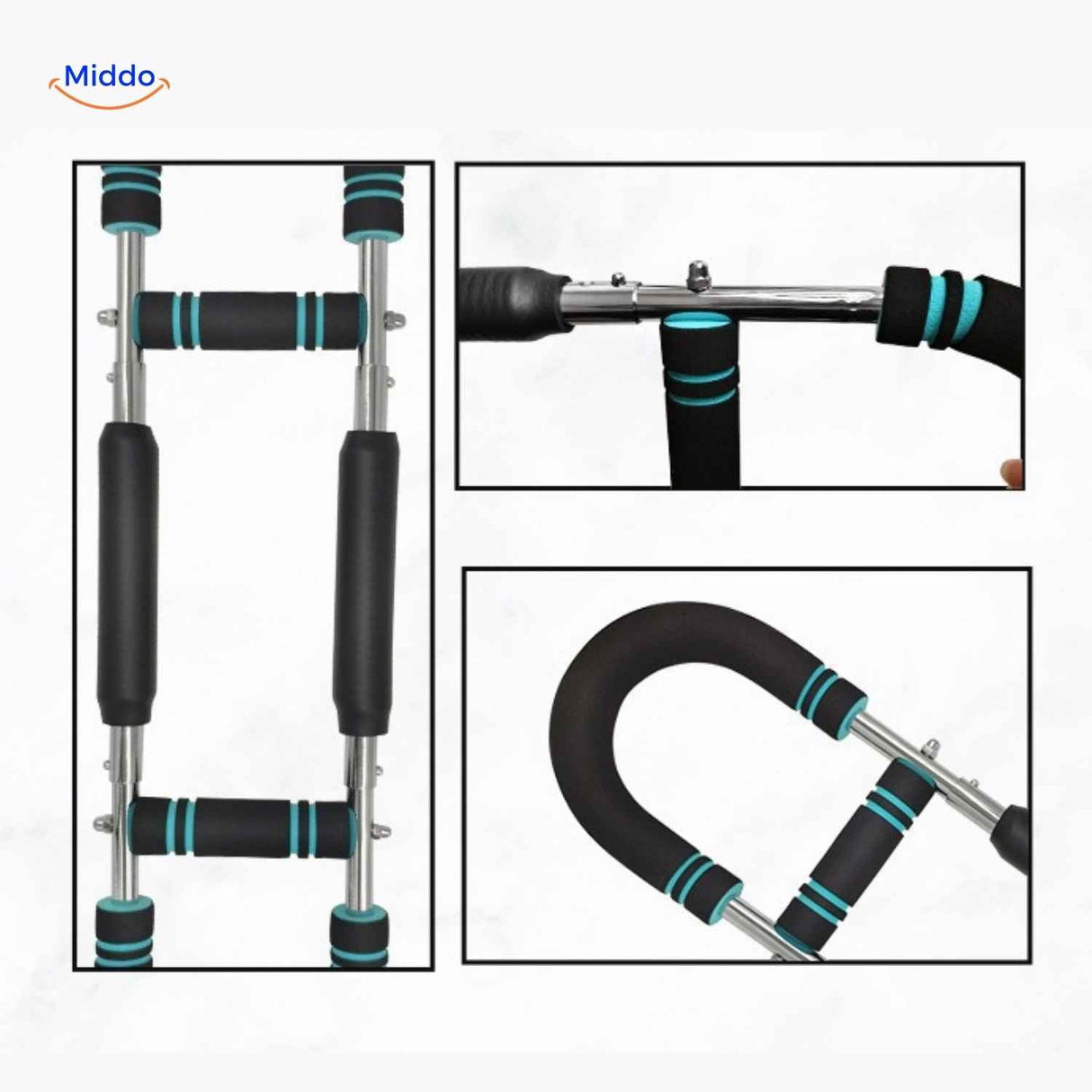 ArmFlex Trainer Detailansicht mit Schaumstoffgriffen und verstellbaren Teilen