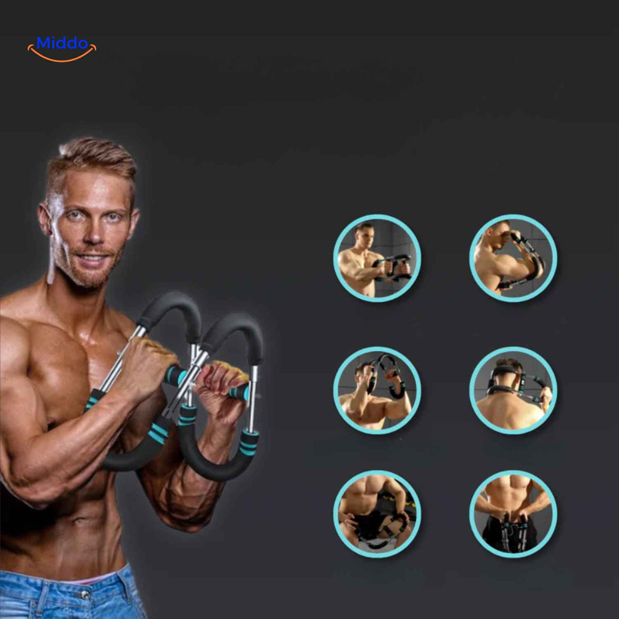 ArmFlex Trainer mehrere Übungen mit Armtrainer für den gesamten Oberkörper