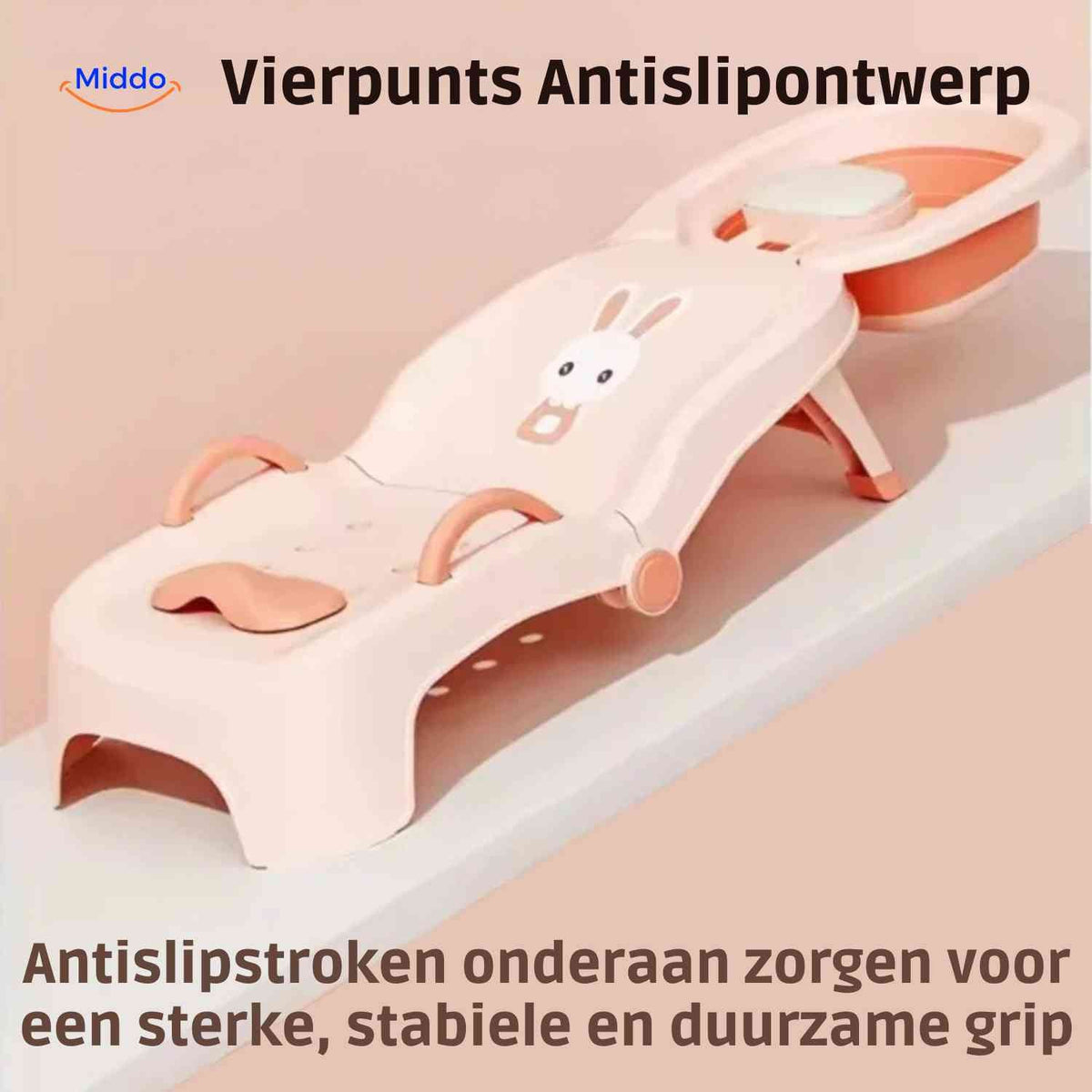 babysEase Stuhl mit vierfacher Antirutsch-Technologie und praktischen Handgriffen - www.middo.de