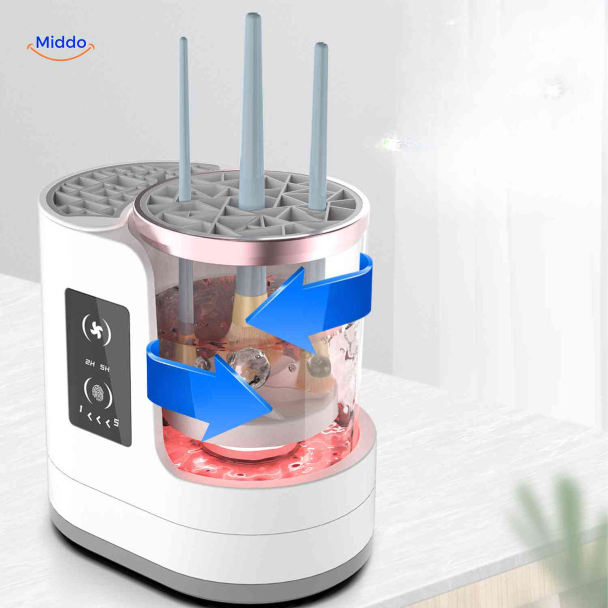 brushly Cleaner Make-up-Pinsel Tiefenreinigung mit rotierender Technik