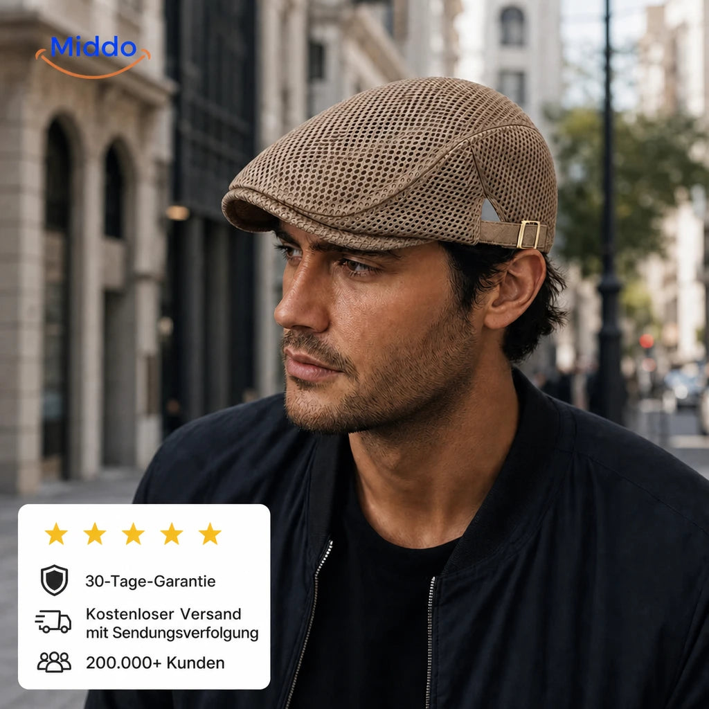 Casual Mesh Flat Cap mit Middo Garantie, Sendungsverfolgung und Kundenvertrauen