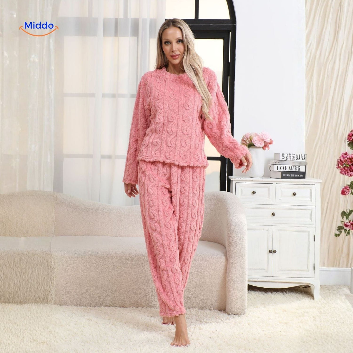 Cosyluxe Pyjama-Set in Lila – Weiches Fleece für optimalen Komfort. Entdecken Sie es jetzt auf !